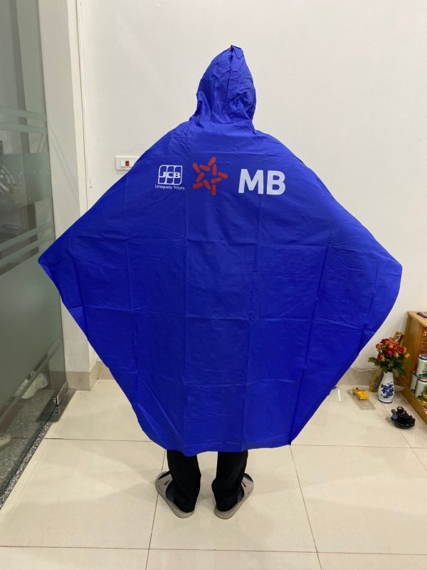 áo mưa in logo ngân hàng MB